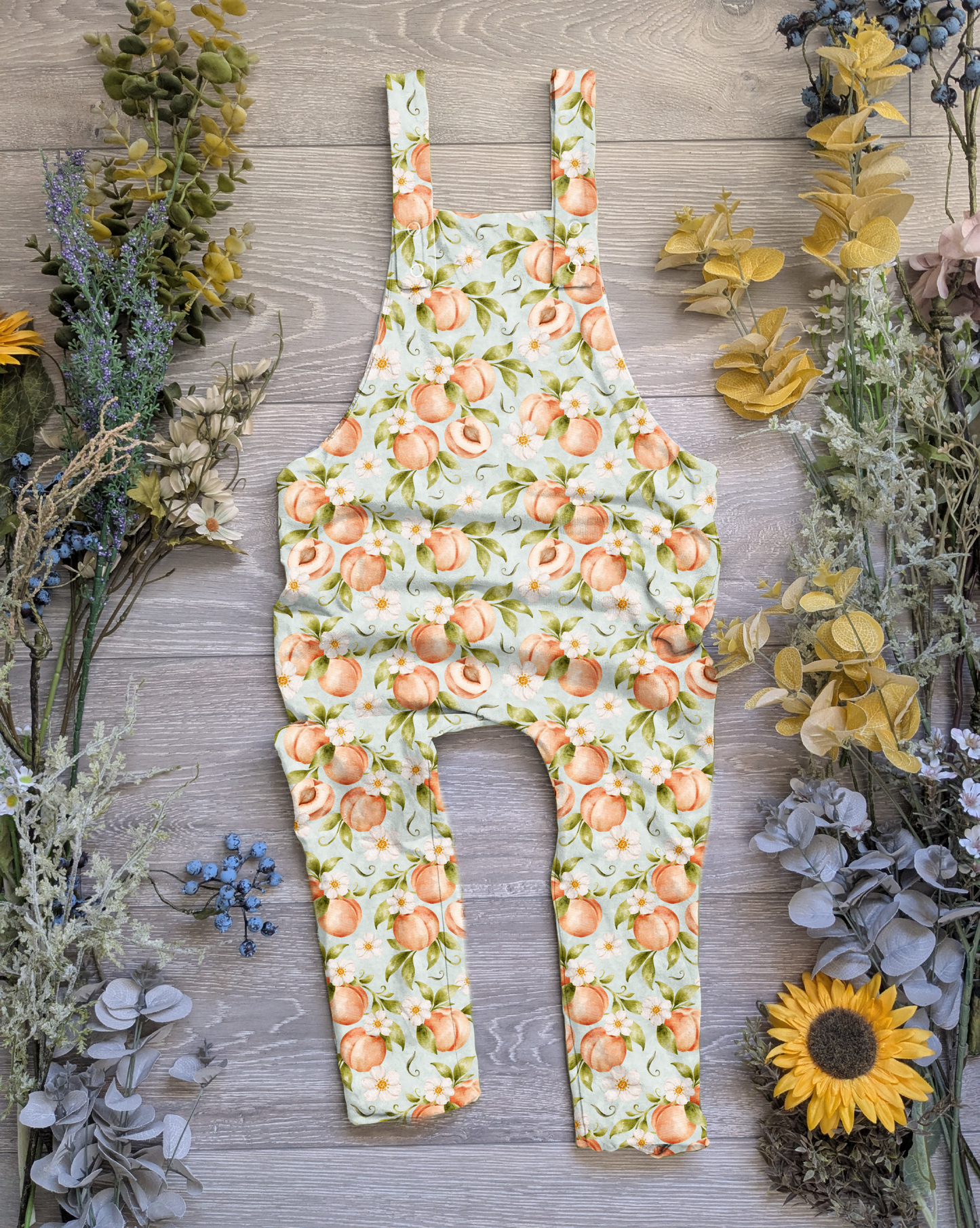 So peachy Edith Dungarees - long - Sunshine and Raebows