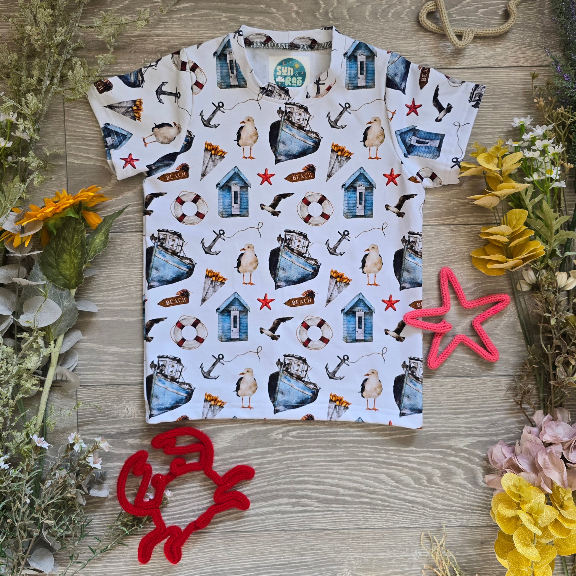 In stock - beach seagulls exclusive jersey - Sunshine and Raebows