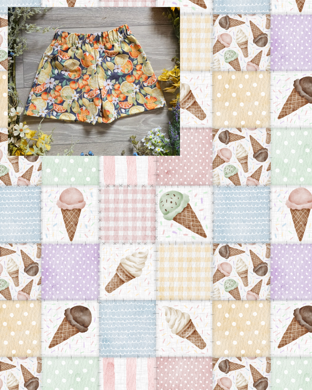 Sweet treat The Barnard Shorts - Sunshine and Raebows
