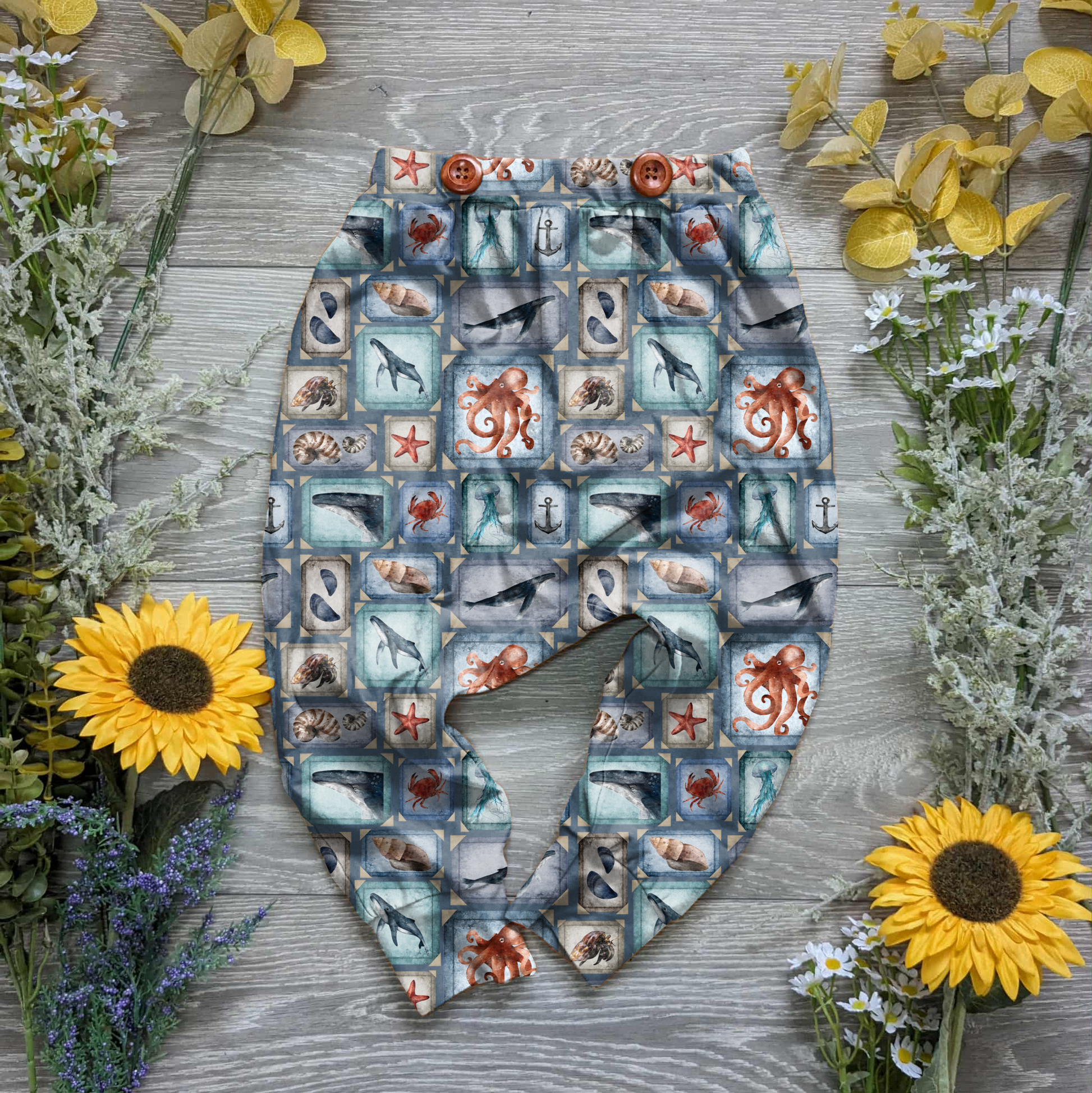 Ocean scrapbook Spencer Trousers - Sunshine and Raebows