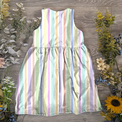 Stripes pinafore dress