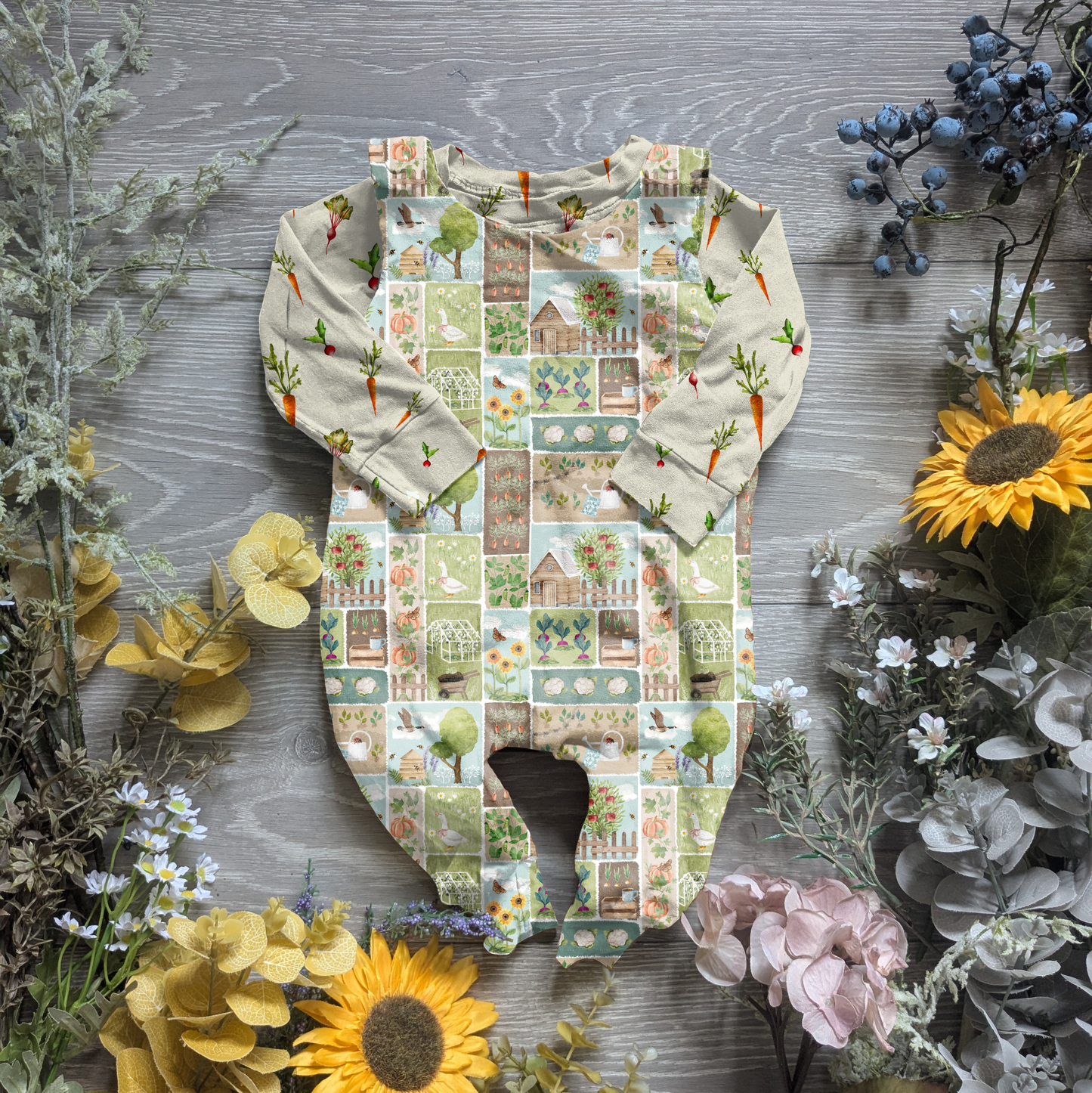 A day at the allotment charlie romper