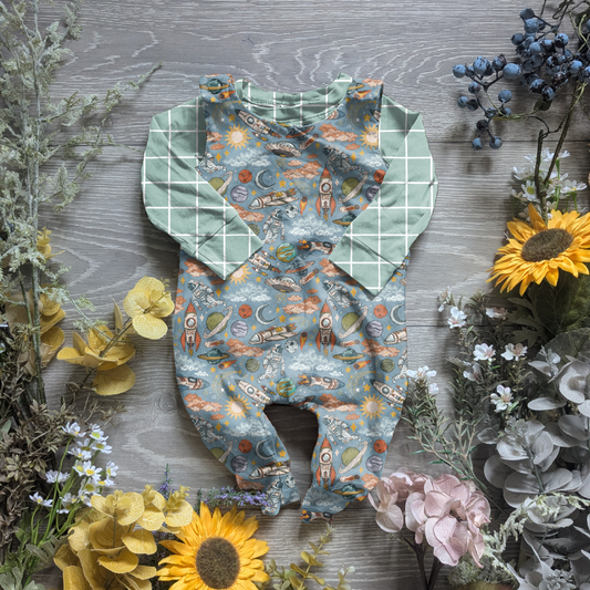 Blast off charlie romper - Sunshine and Raebows