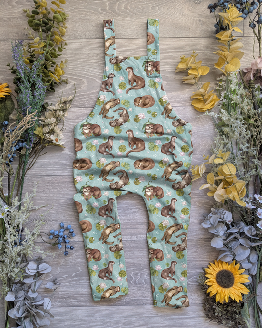 Ottilie the otter Dungarees - Long - Sunshine and Raebows