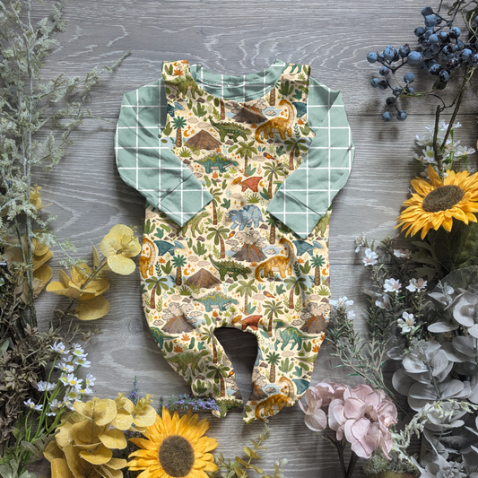 Dinoland charlie romper - Sunshine and Raebows