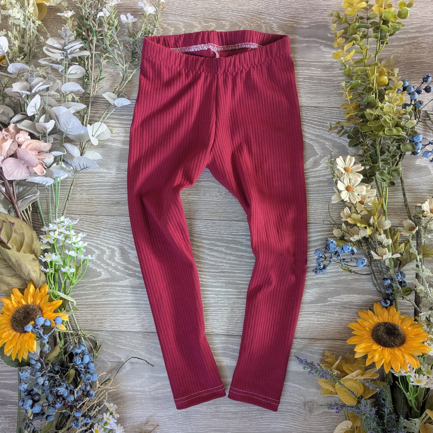 Plain ribbed tee and leggings