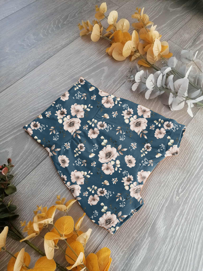 Blue bloom Willow pants/shorts (gusset and gussetless) - Sunshine and Raebows