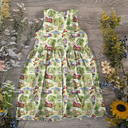 Garden moments pinafore dress