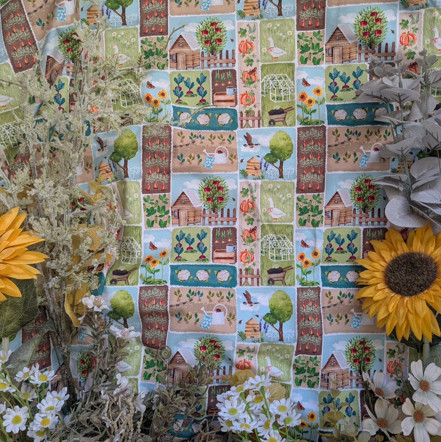 A day at the allotment Edith Dungarees - long