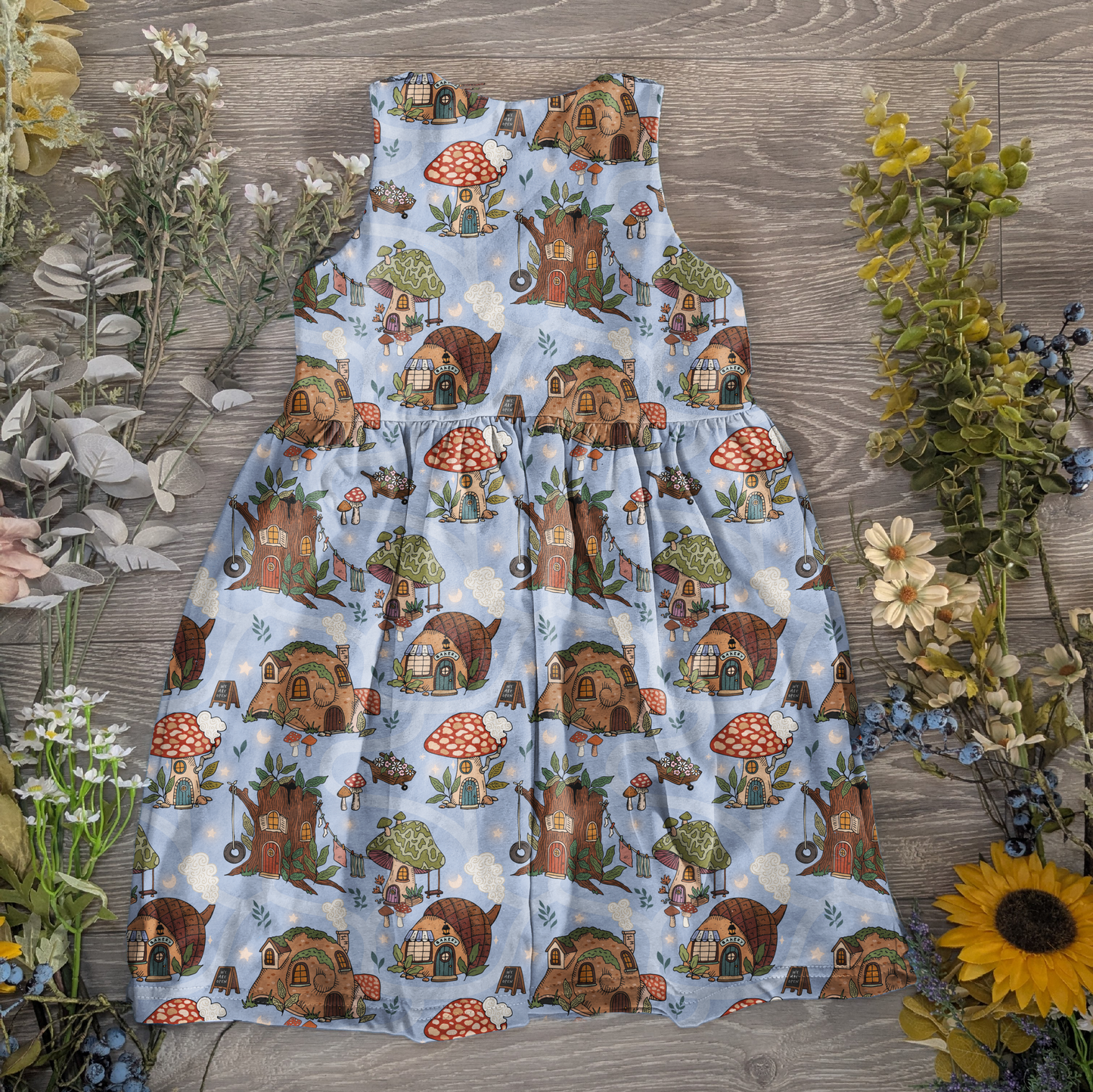 Autumn pinafore dress