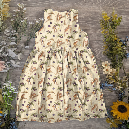 Autumn pinafore dress
