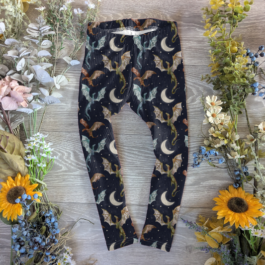 Night flight Ellie leggings (elasticated) - Sunshine and Raebows