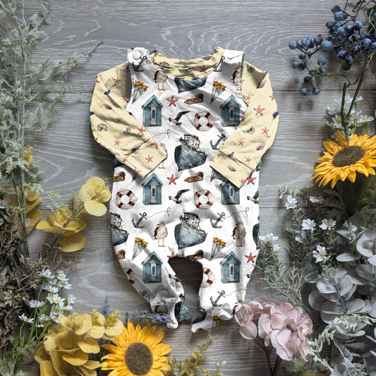 Gull and chips charlie romper - Sunshine and Raebows