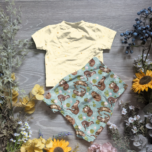 Ottilie the otter Willow pants/shorts (gusset and gussetless) - Sunshine and Raebows