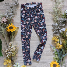 Load image into Gallery viewer, Sea tales (tails) Ellie leggings (elasticated) - Sunshine and Raebows
