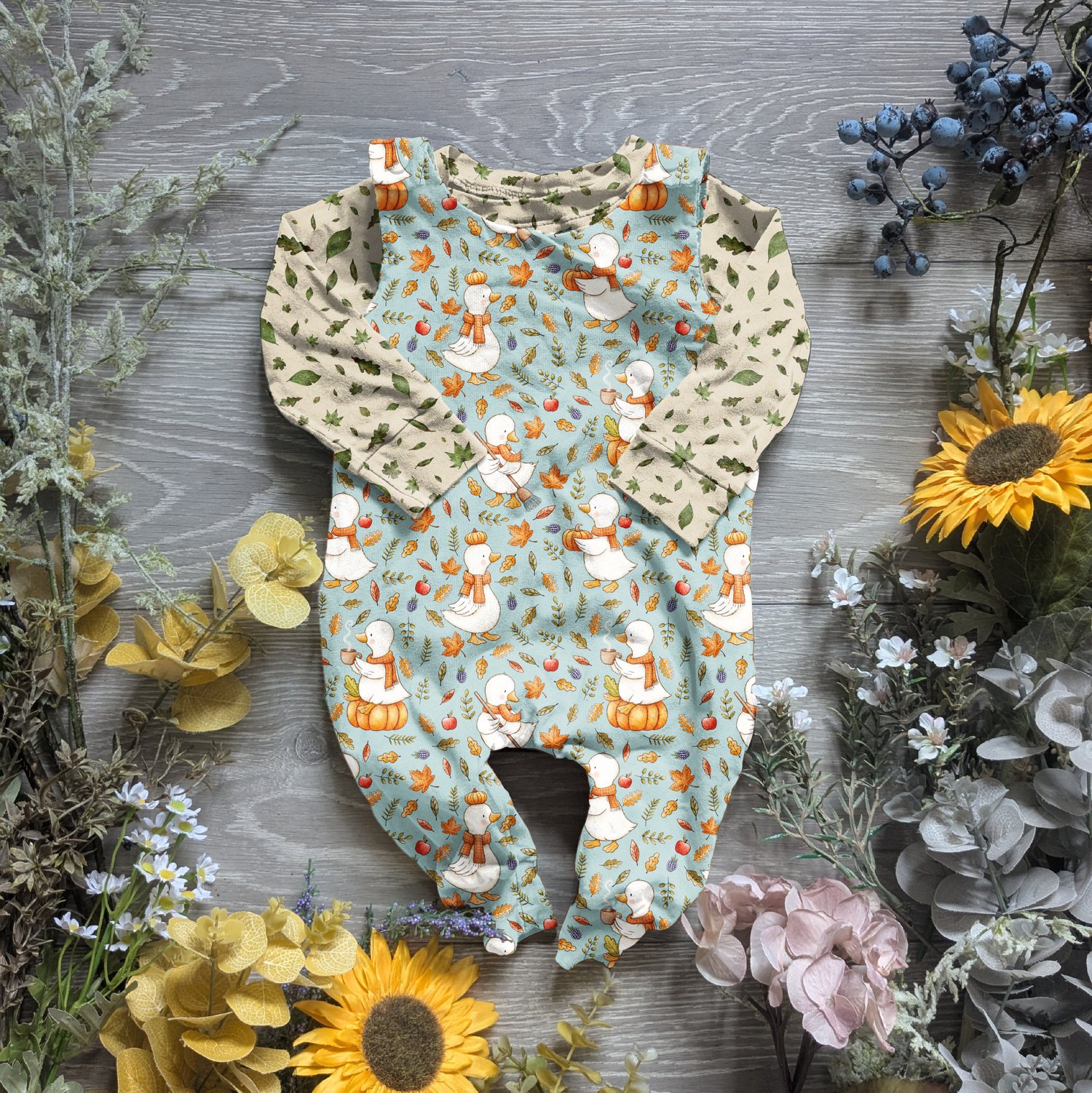 Autumn charlie romper - Sunshine and Raebows