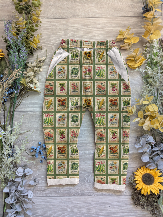 Grow a seedling Vintage trousers with elastic in band