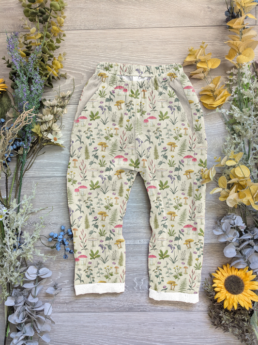 Autumn Vintage trousers with elastic in band - Sunshine and Raebows