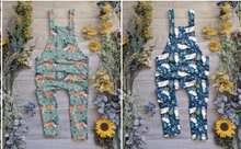 Load image into Gallery viewer, Under the sea prints Edith Dungarees - long
