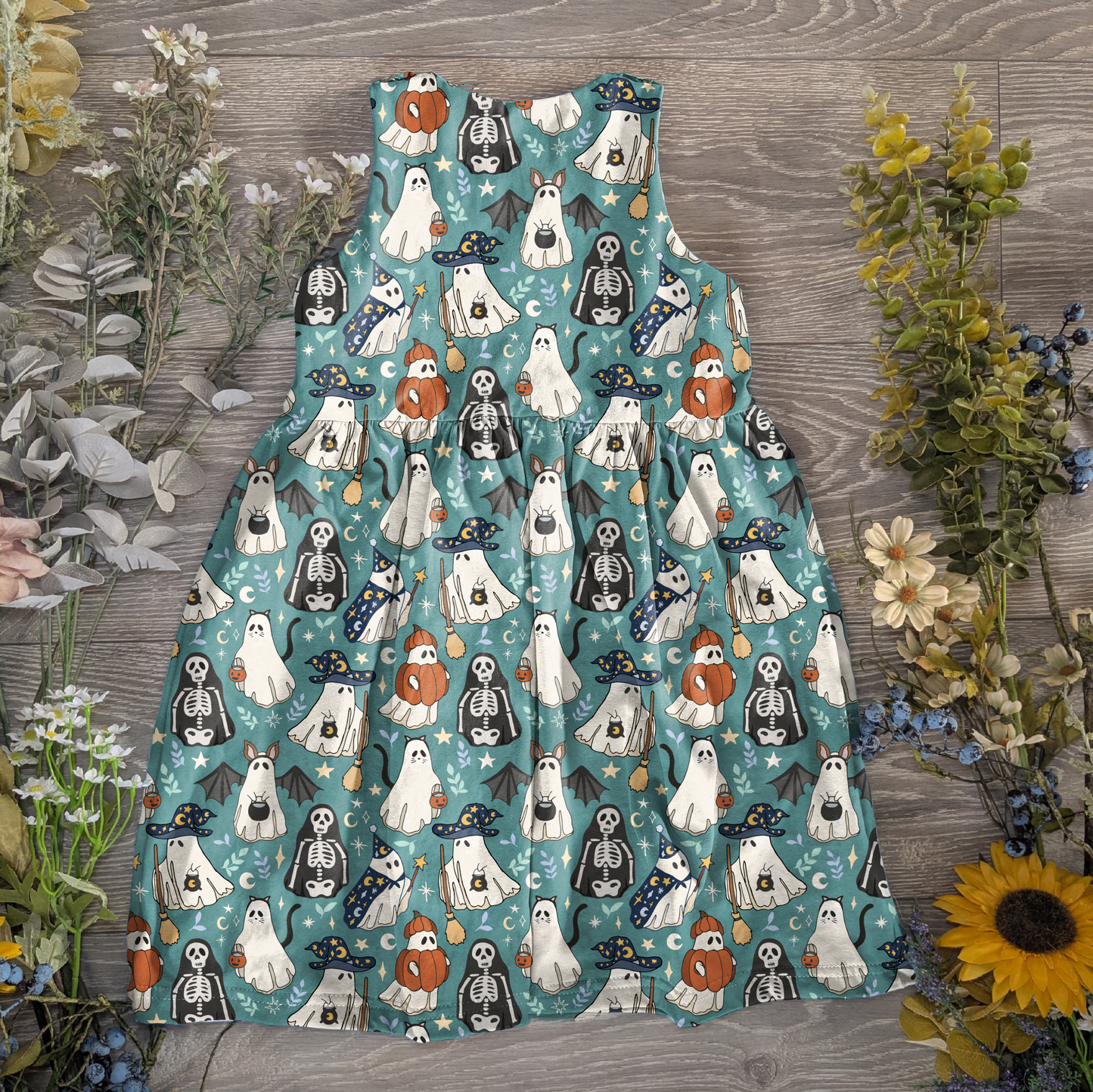 Halloween party pinafore dress - Sunshine and Raebows