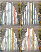 Load image into Gallery viewer, Stripes pinafore dress - Sunshine and Raebows
