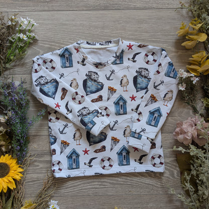 In stock - beach seagulls exclusive jersey - Sunshine and Raebows