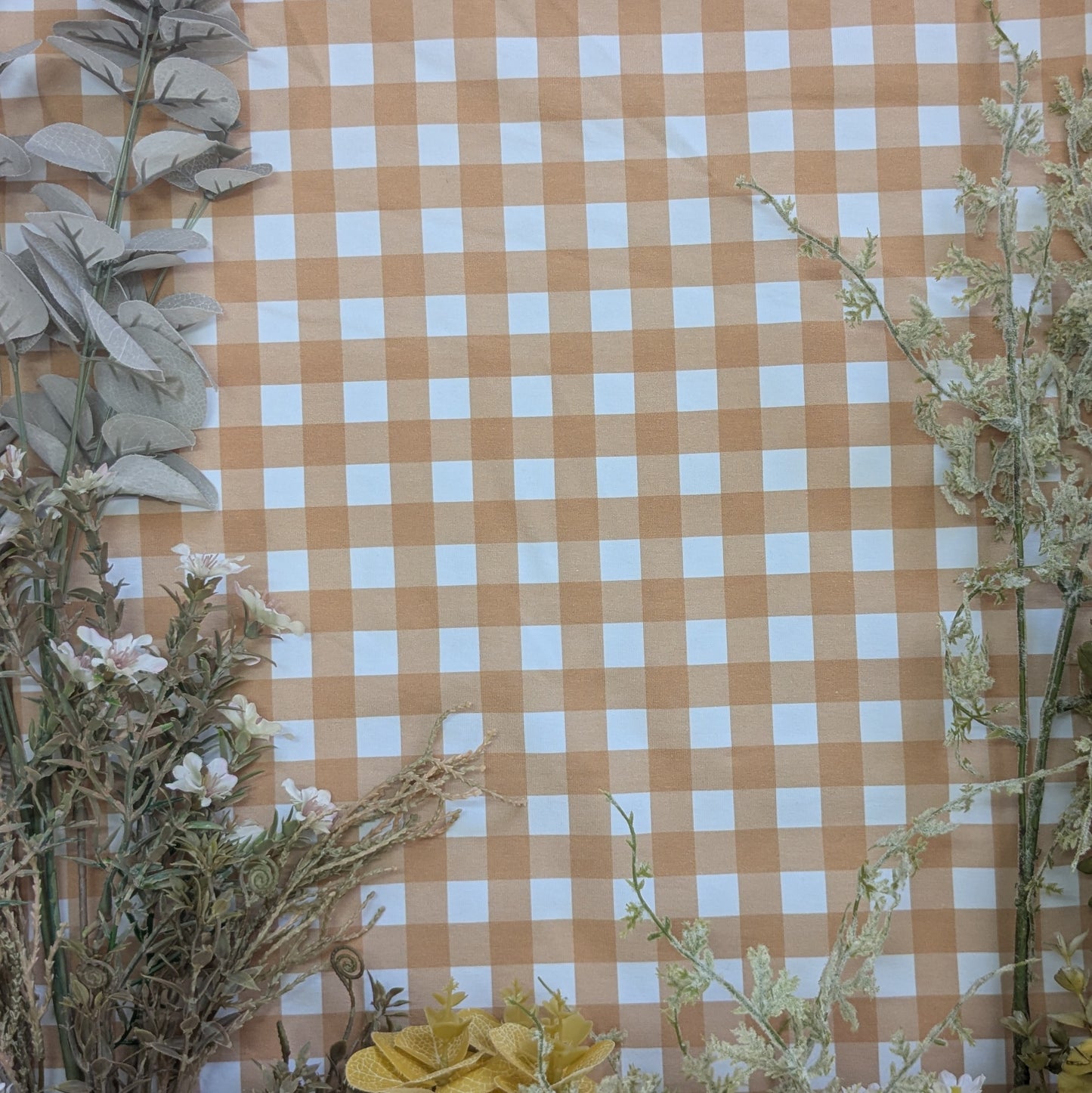 Brown gingham Ellie leggings (elasticated)