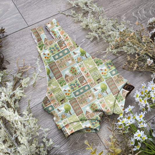 A day at the allotment Edith Dungarees - short - Sunshine and Raebows