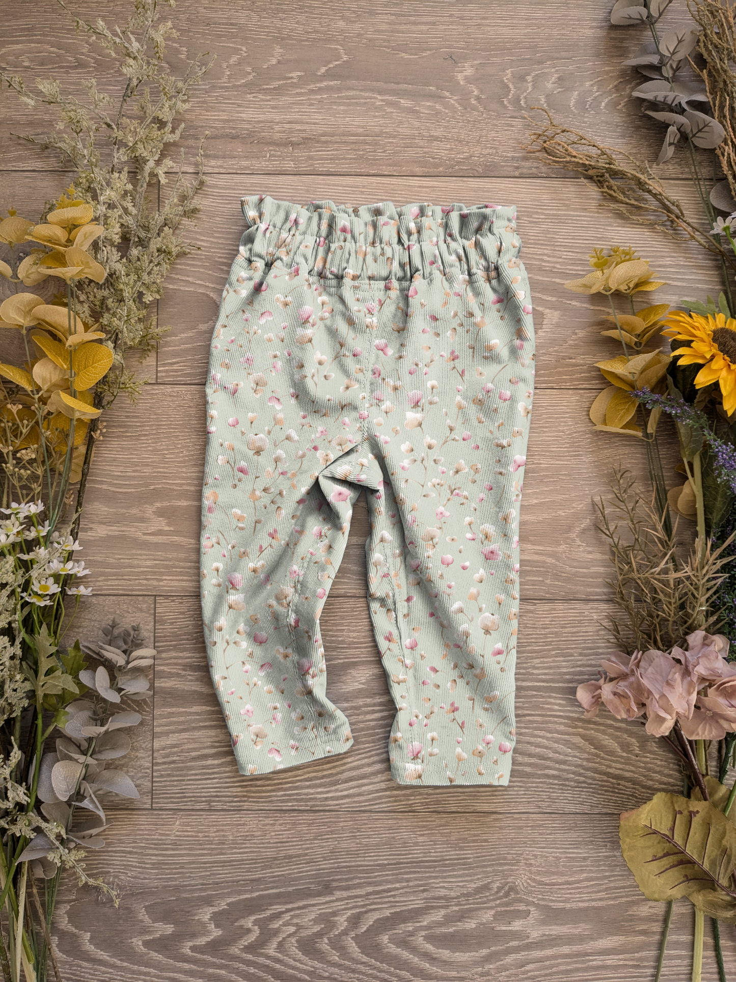 Sweet flower of mine Paper bag trousers