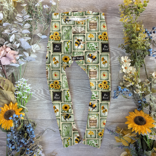 Sweet as honey Ellie leggings (elasticated) - Sunshine and Raebows