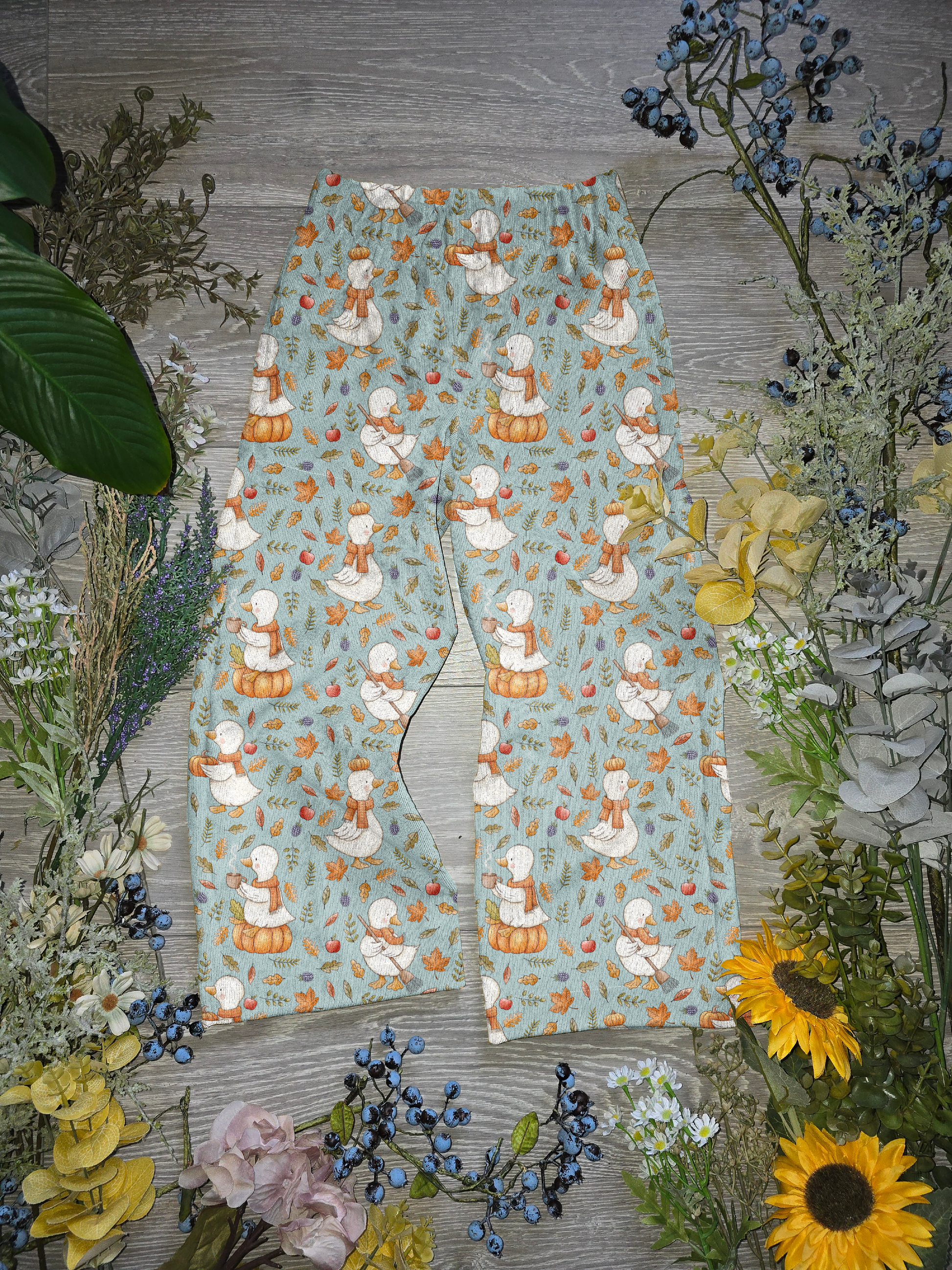 Autumn blue Audrey trouser. - Sunshine and Raebows