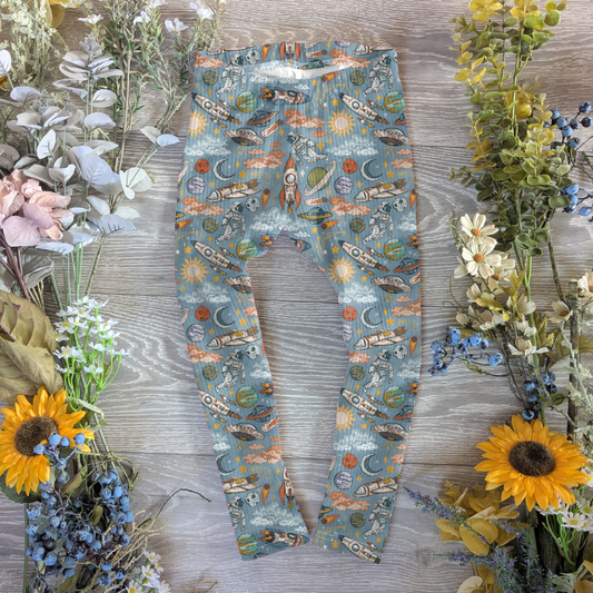 Blast off Ellie leggings (elasticated) - Sunshine and Raebows