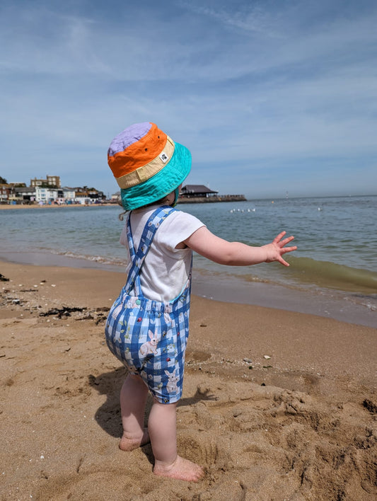 O' little bunny Edith Dungarees - short - Sunshine and Raebows