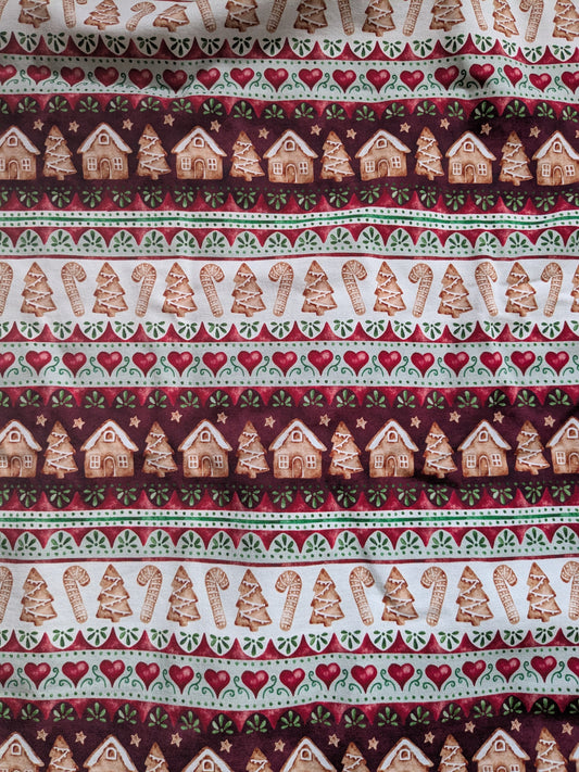 Christmas stripes french Terry 1-2 items