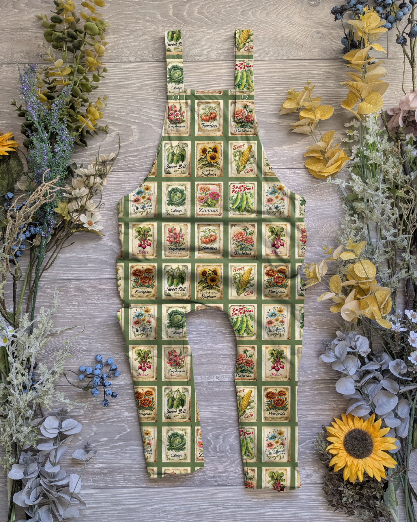 Grow a seedling Edith Dungarees - long - Sunshine and Raebows