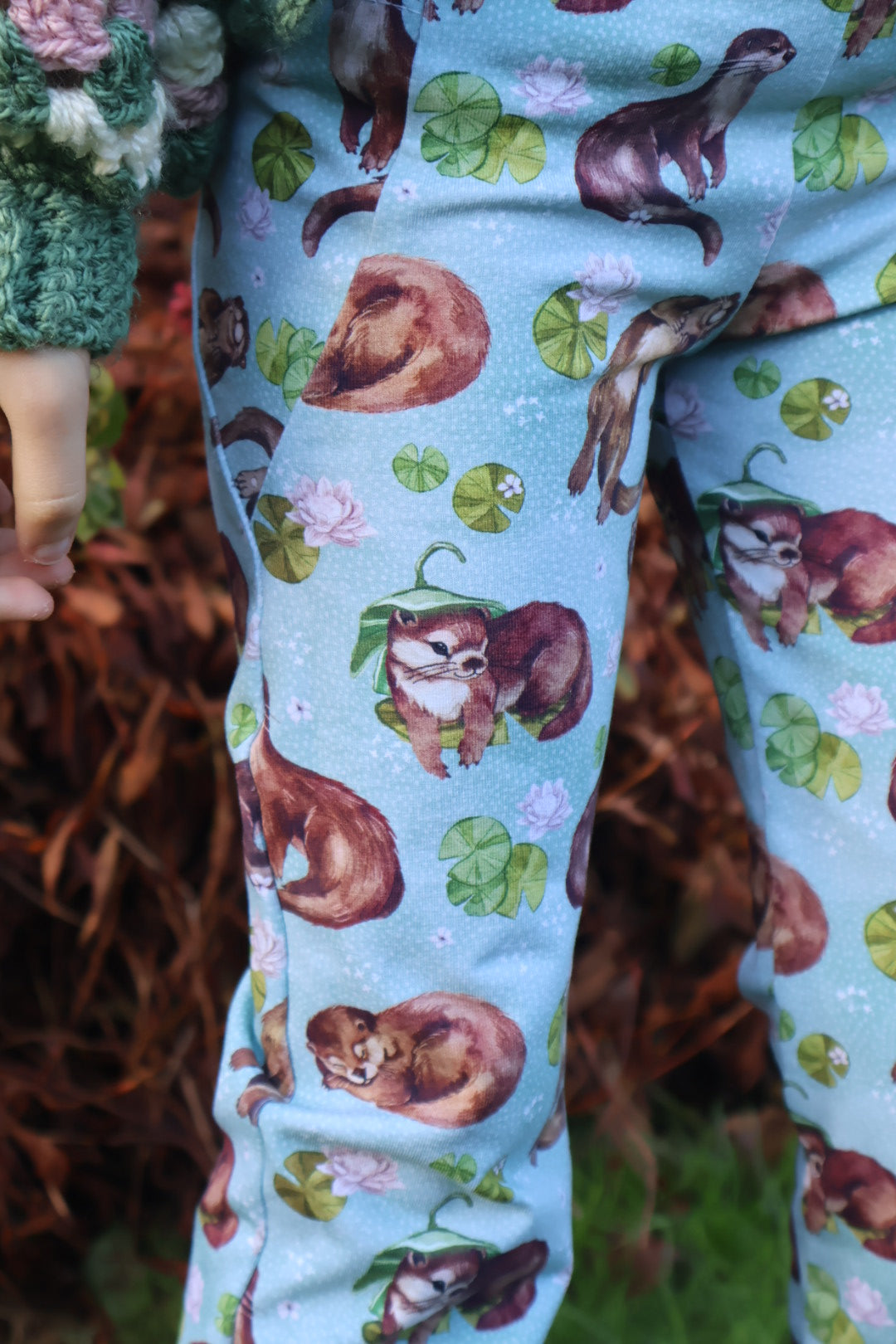 Ottilie the otter Pocket flares - Sunshine and Raebows