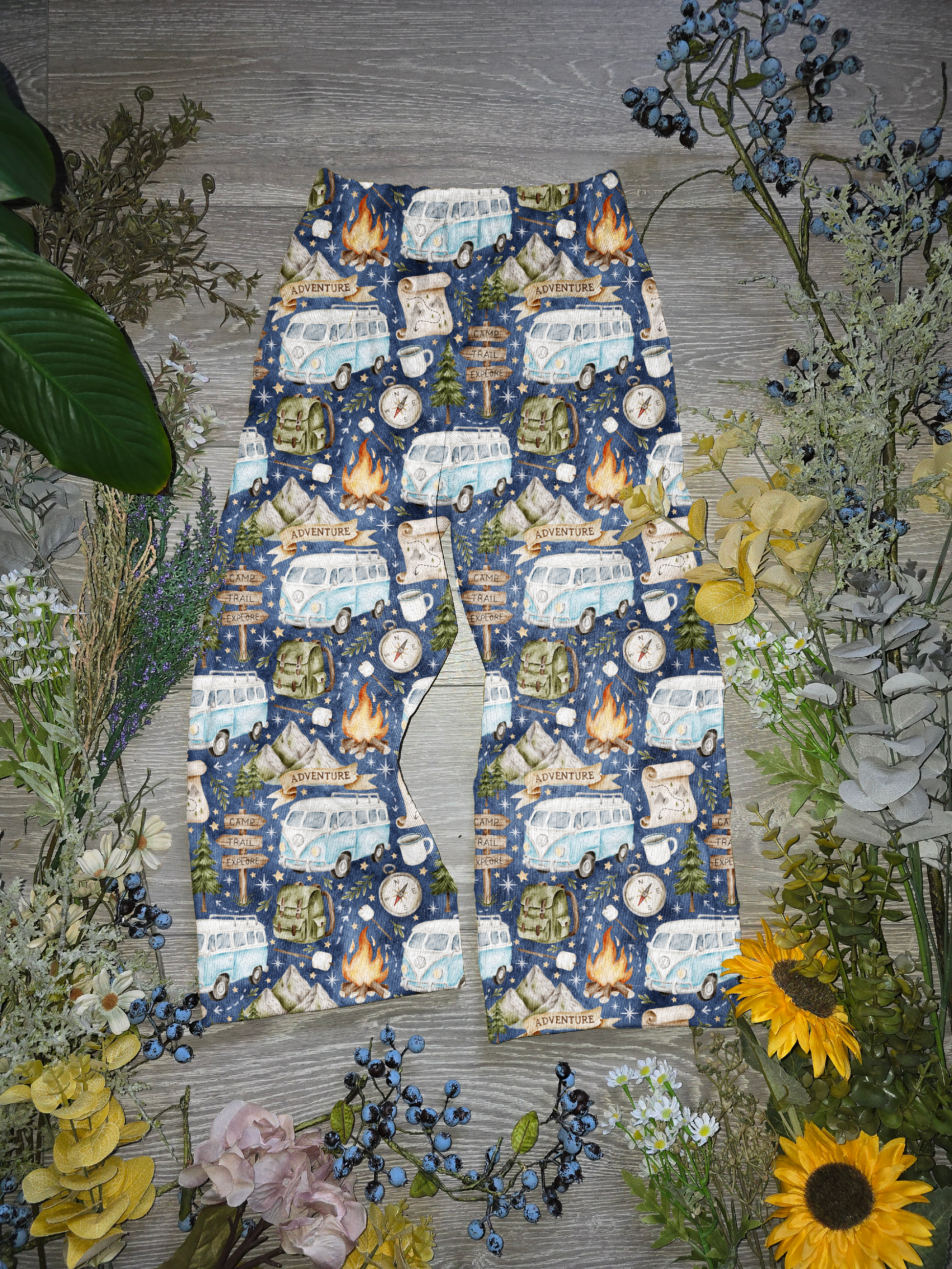 Autumn blue Audrey trouser. - Sunshine and Raebows