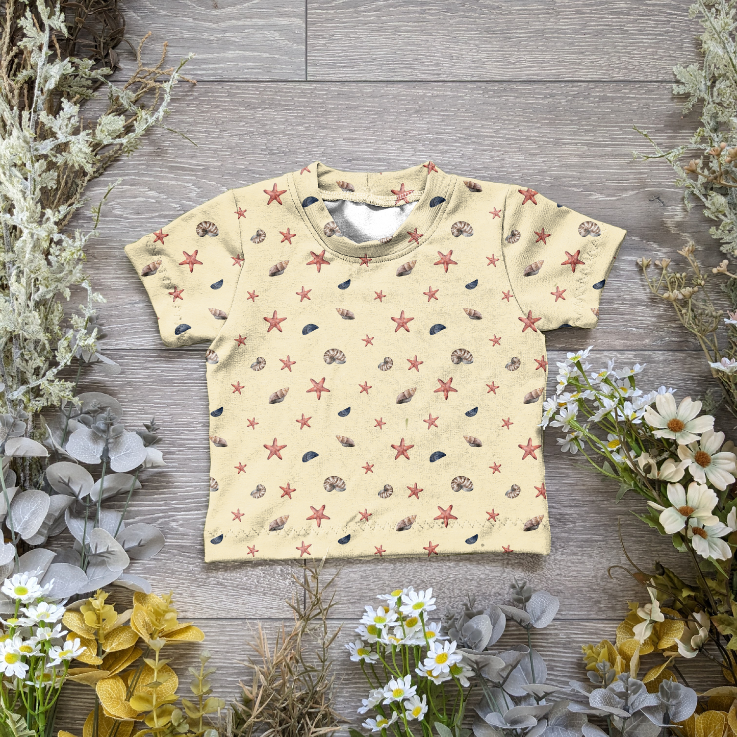 Yellow shells Declan tee