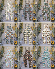 Load image into Gallery viewer, Christmas prints Edith Dungarees - Long
