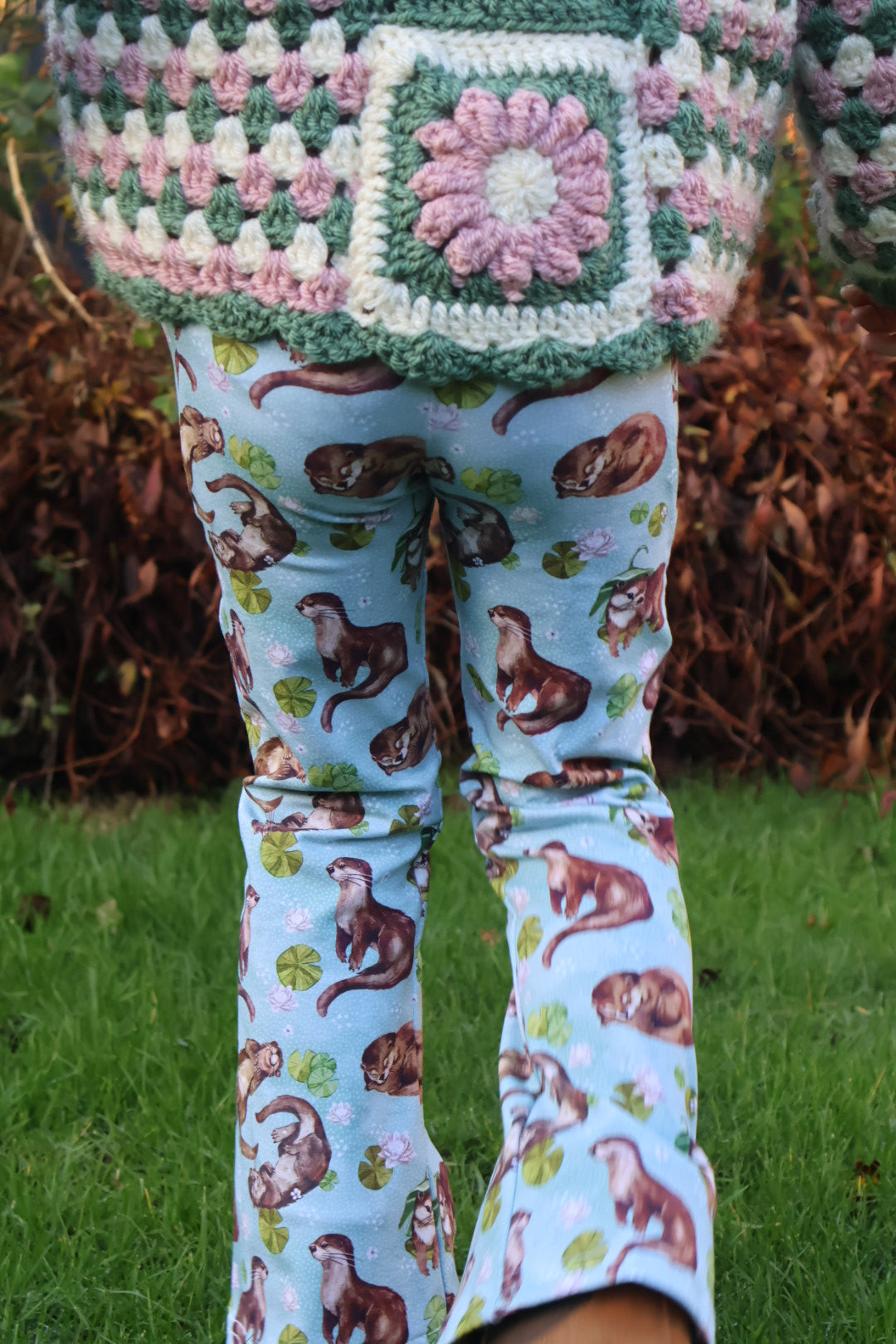 Ottilie the otter Pocket flares - Sunshine and Raebows