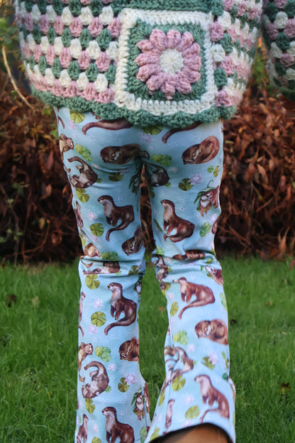 Ottilie the otter Pocket flares - Sunshine and Raebows