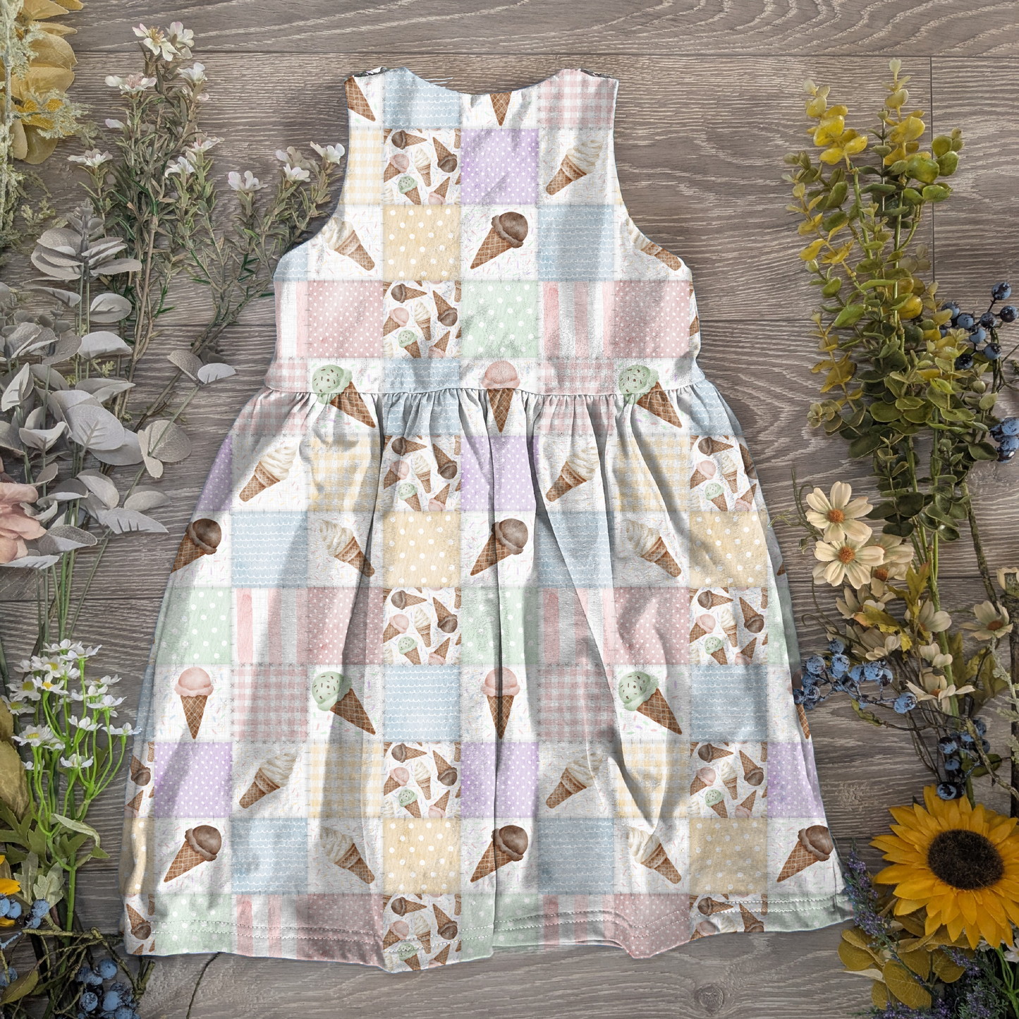 Sweet treats pinafore dress - Sunshine and Raebows