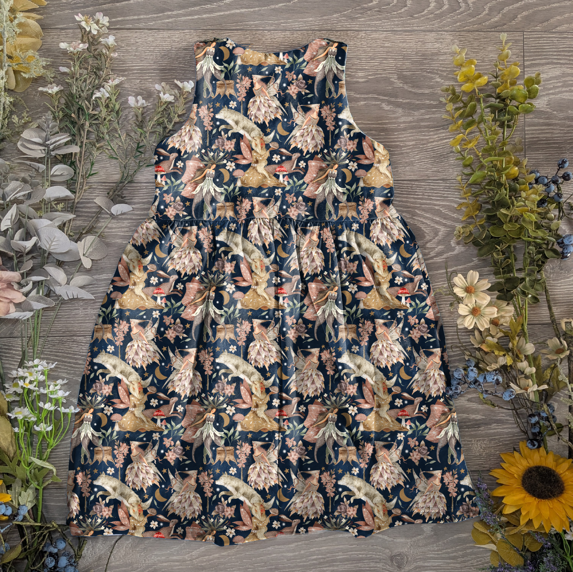 Fairy field pinafore dress - Sunshine and Raebows