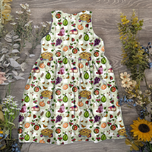 A day at the allotment pinafore dress - Sunshine and Raebows