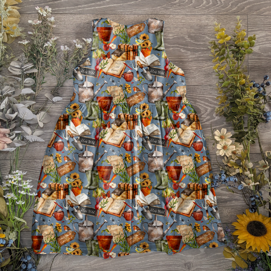 This garden of mine pinafore dress - Sunshine and Raebows