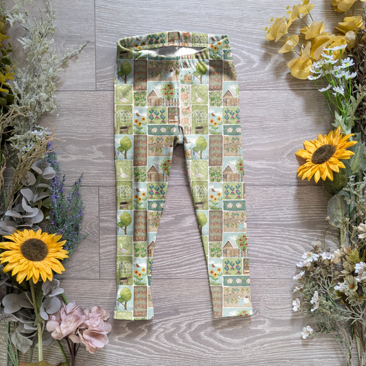 A day at the allotment Ellie leggings (elasticated)