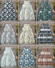 Load image into Gallery viewer, Winter prints Penny the pinafore dress
