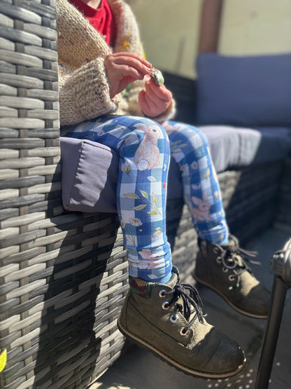 O' little bunny Ellie leggings (elasticated) - Sunshine and Raebows