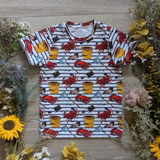 Gone crabbing Declan tee - Sunshine and Raebows