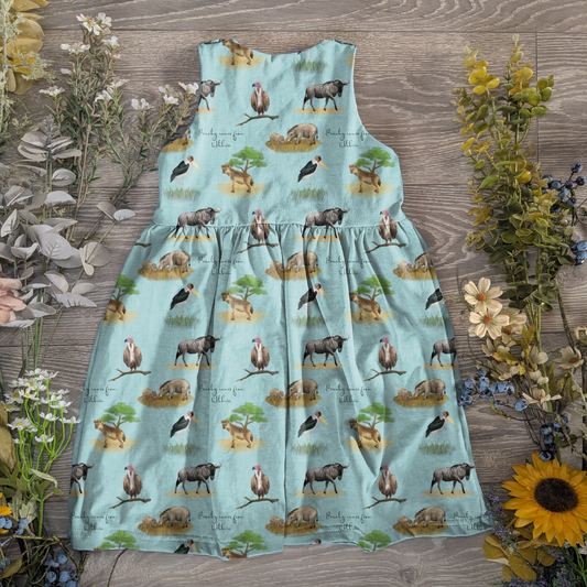 The beautiful five pinafore dress